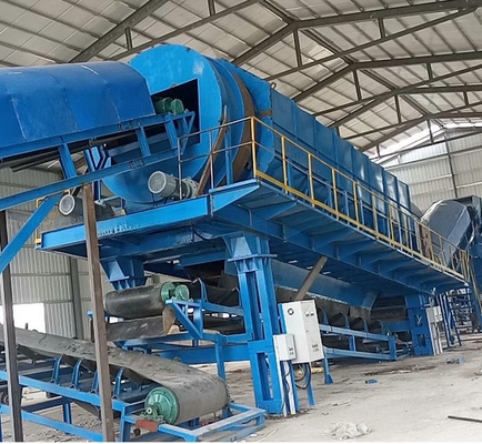 Abfallrecyclinganlage mit Gummiballreinigungssystem mit Zuführgröße kleiner als 300 mm