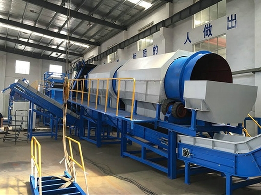 5.5KW Leistung Mobil-Goldwaschtrommel für die kommunale Festmüllsortierungsanlage