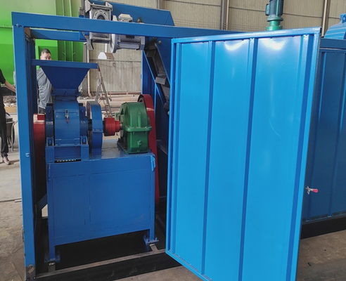 0.8-1.5 t/h Kapazität Blaue Kokosnuss-Kern-Kohle-Brikett-Linie mit kostenloser Installation