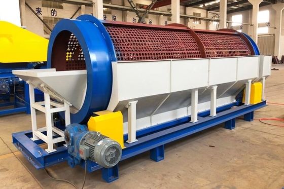Bauarbeiten Rotationsmagnetische Trommelschirm für die Trennung von Stahlmetallgranulaten