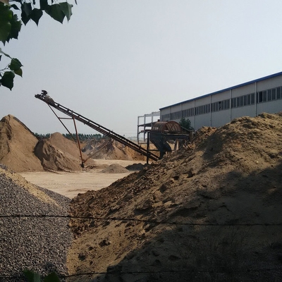 Dieselmotoren Sandsiebemaschine für Strand Sand 1-100mm Entladung Größe 6mm organische