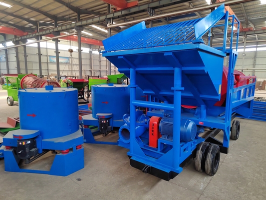 Spezialisierte Herstellung von Alluvial Gold Diamant Waschanlage mobile Bergbauscheidungsanlage