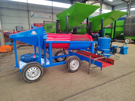 3.0m*0.8m*1.6m Golderz Trommelbildschirm mit Anleitungsanlage