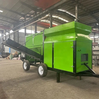 2-3 Schichten 30m3/h Mobiltrommel-Schirm für Schotterkompost Schweine- und Schafdünger