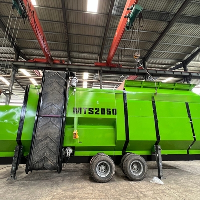 Anlagen 33.2kw Motor Großkapazität MTS 2050 Mobile Trommel Sieb für Kompost Drehtommel