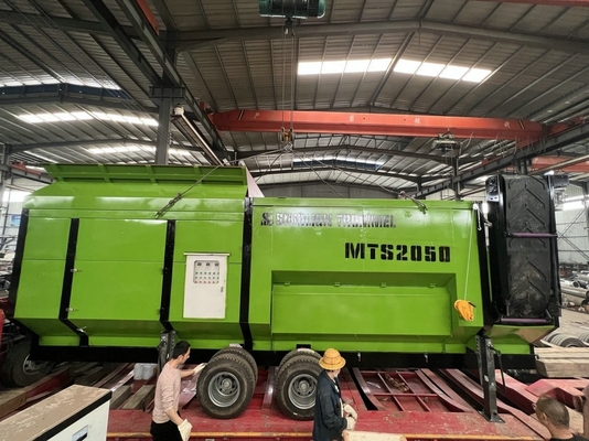 Anlagen 33.2kw Motor Großkapazität MTS 2050 Mobile Trommel Sieb für Kompost Drehtommel