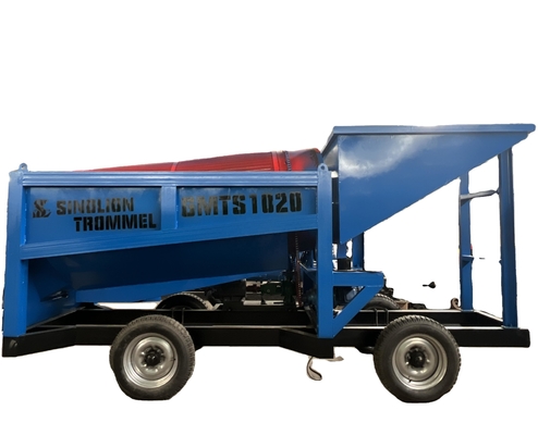98% Wirksamkeit Mobiler Gold-Sand-Separator Bergbau Trommel Maschinen Waschanlage