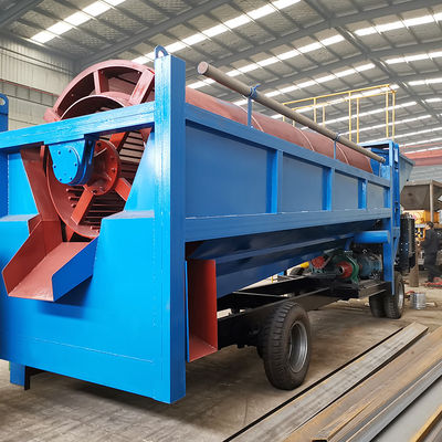Hohe Trennwirksamkeit Mobiler Gold-Sandtrenner Bergbau Trommel Maschinenwaschanlage