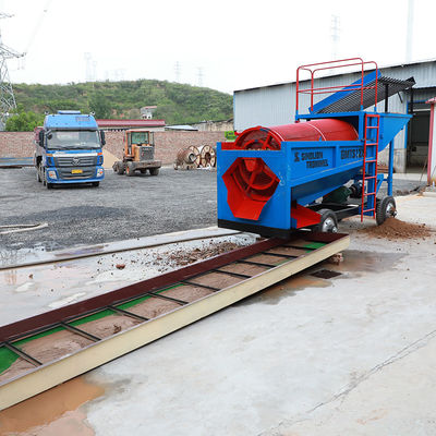 Mobile Gold Trommel Bildschirmmaschine Waschmaschine Anlage Anpassbar Verpackung / Grafik / Sieb