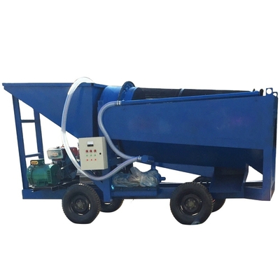 Kleine Verarbeitungskapazität Flusstrommel Drehbildschirm Gold Sammelseparator 1200 KG