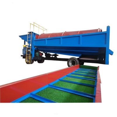 6500 KG Goldmaschinen-Separator Mobil Gold Trommel Waschanlage