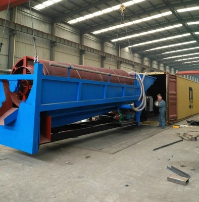 6500 KG Goldmaschinen-Separator Mobil Gold Trommel Waschanlage