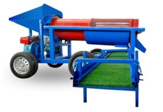 220-Volt-Mini-Skala 5 - 10 Tonnen Alluvial Gold Waschanlage Mobil Goldbergbau Trommel Bildschirm