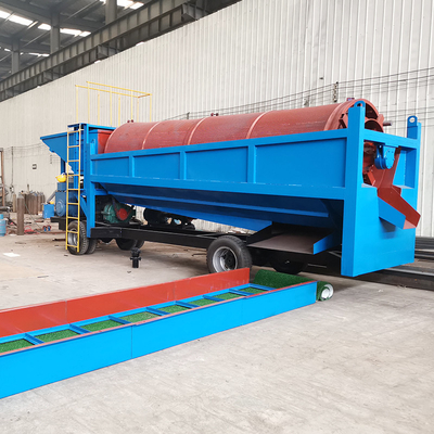 100 Tonnen Gold Waschtrommel Bildschirm Großkapazität Gold Separator für tragbare Anlage