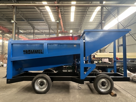 220V/380V Gold-Sand-Trennscheibe Alluvial-Gold-Mining-Maschinen Waschanlage Gold Trommel-Bildschirm