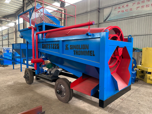 Mobiler Trommel-Bildschirm Goldbergbau Trommel-Waschanlage mit Erz-Gold-Sondermaschinen