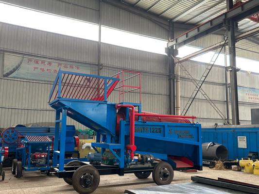 Mobiler Trommel-Bildschirm Goldbergbau Trommel-Waschanlage mit Erz-Gold-Sondermaschinen