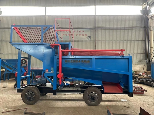 Mobiler Trommel-Bildschirm Goldbergbau Trommel-Waschanlage mit Erz-Gold-Sondermaschinen