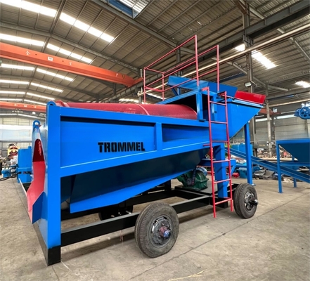 Mobile Gold Trommel Mining Separator mit Vorteil der offensichtlichen Gold-Selected-Effekt