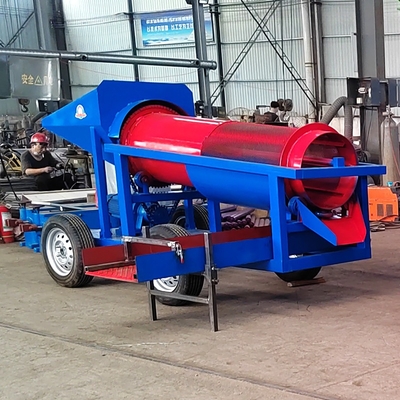 Alluvial Gold Separation Bergbau Ausrüstung mobile Trommel Bildschirm für Farmen Design