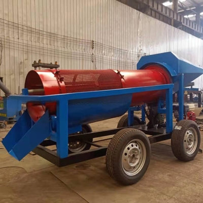 Alluvial Gold Separation Bergbau Ausrüstung mobile Trommel Bildschirm für Farmen Design