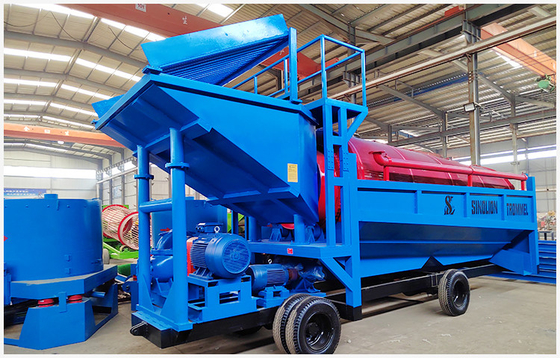 220V/380V/440V Spannung Goldbergbaumaschinen Mineraltrennung Rotationstrommelbildschirm