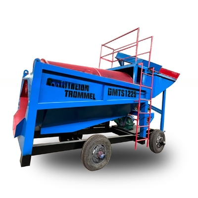 Mobile Trommel-Goldwaschanlage für die Bergbau-Ausrüstung für die Alluvial-Goldverarbeitung