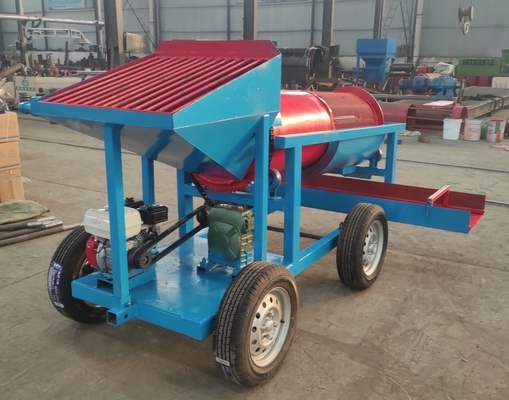 Mini Gold Waschanlage Gold Waschtrommel Bildschirm Ausrüstung 5-10TPH