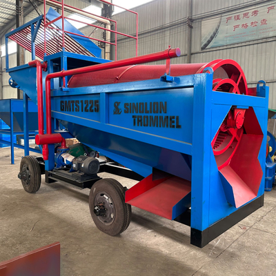 Konzentrationsgeräte für den Goldbergbau mit 1900 kg mobilen Trommel- und Spinner-Trennern