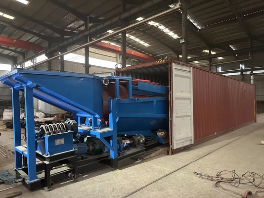 Konzentrationsgeräte für den Goldbergbau mit 1900 kg mobilen Trommel- und Spinner-Trennern