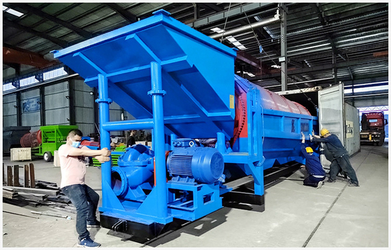 7500x1850x3500mm Goldbergbau Trommel Verarbeitungsanlage Verkauf Separator Ausrüstung für Gold