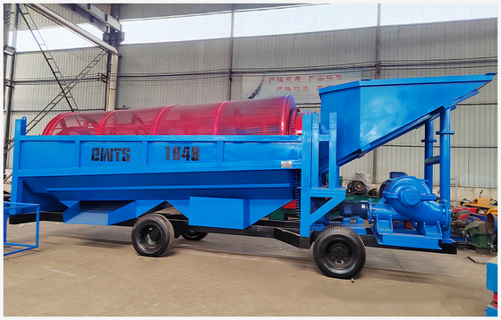 Benutzerfreundliches Design Gold Trommel Screen Scrubber Machine für großflächige Waschmaschinen