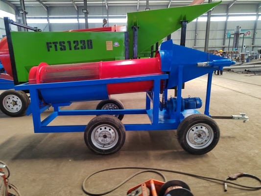 1.5 Kw Mini Trommel Plans Kleines Gold Trommel Waschanlage 600 KG Geeignet für Alluvial Gold
