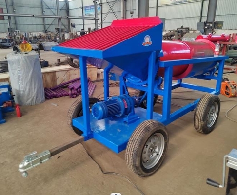 1.5 Kw Mini Trommel Plans Kleines Gold Trommel Waschanlage 600 KG Geeignet für Alluvial Gold