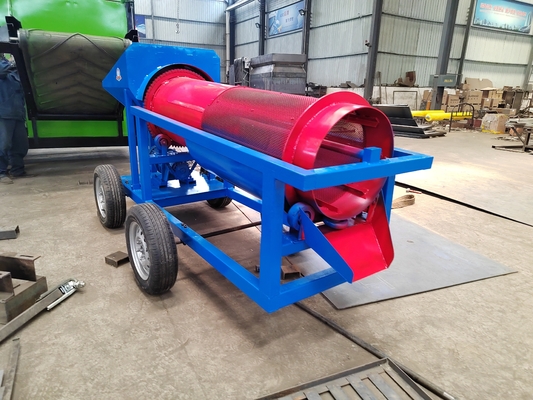 1.5 Kw Mini Trommel Plans Kleines Gold Trommel Waschanlage 600 KG Geeignet für Alluvial Gold