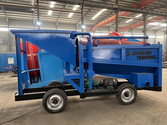 10-30 t/h Kapazität Gold Trommel Screen für Haus Sand Kies Gold Trennungsanlage
