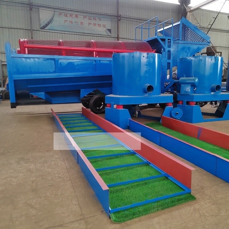 Flotationsseparator und Trommelschirm aus Edelstahl für das Goldtrennsystem 50T-500T
