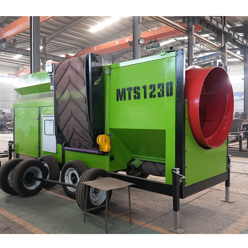 380V/415V/440V Spannung Rotationskompost-Screening Trommel-Screen für die Entsorgung von Feststoffen