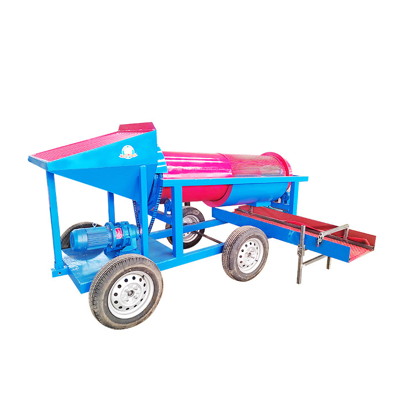 Hochkapazität 520 KG Kapazität Kleine Goldtrommel für 5-10 t/h Alluvial Goldbergbau
