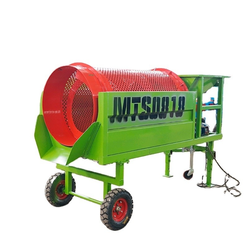 Kreisförmiges Gartental Bio-Natur-Bio-Potting-Boden Kies Sand Oberboden Kompost Trommel-Screener