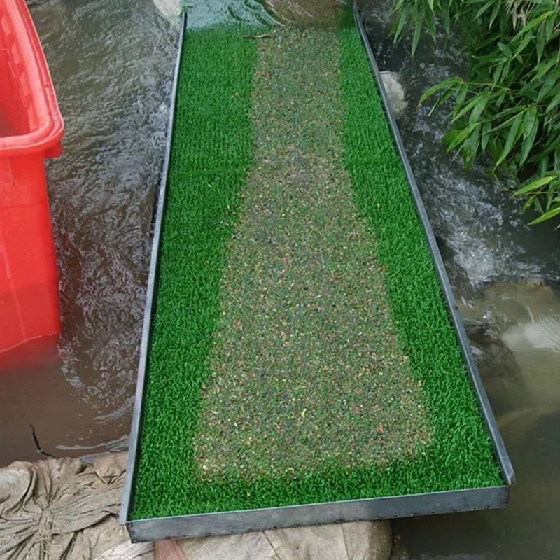 15m*1m*30mm Kunststoffmatte für Goldrausch Bergbau Schleife Box Alluvial Gold Synthetischer Rasen