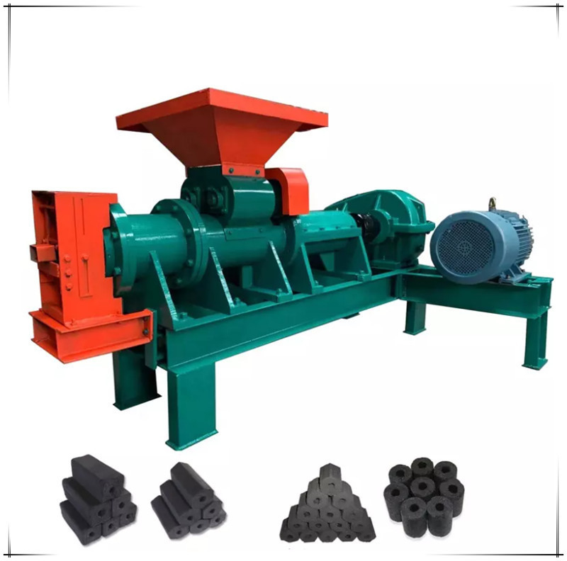 Einfache Bedienung BBQ Extruder Holzkohle Braune Steinkohle Stange Briquette Maschine 700 KG