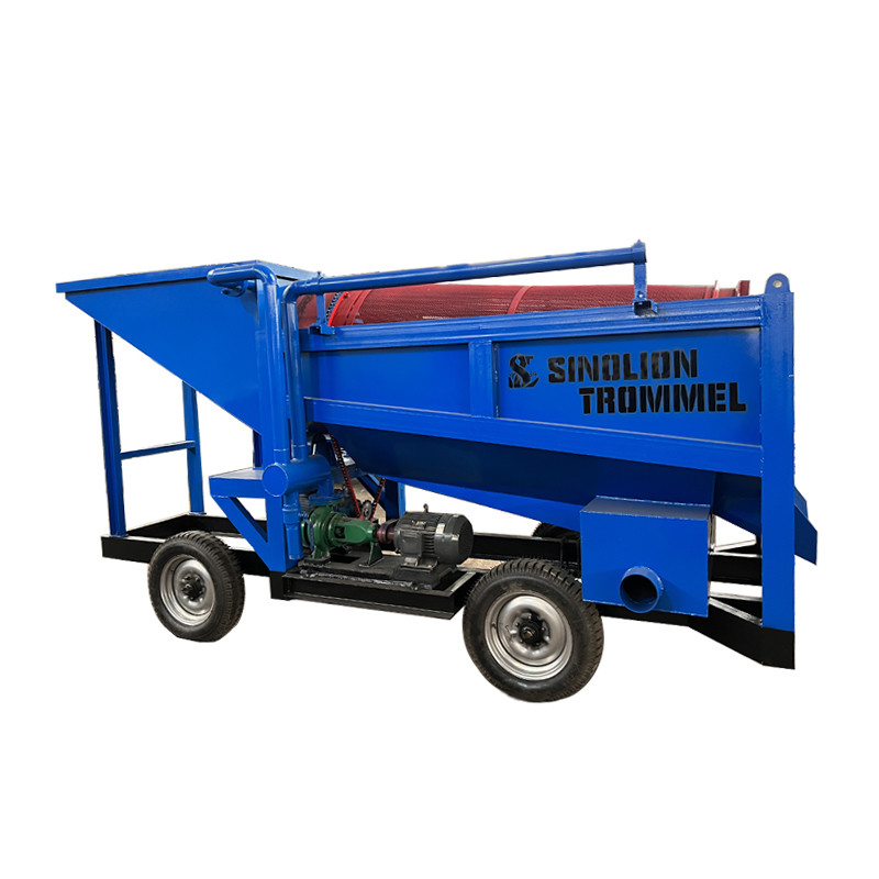 220V/380V Gold-Sand-Trennscheibe Alluvial-Gold-Mining-Maschinen Waschanlage Gold Trommel-Bildschirm