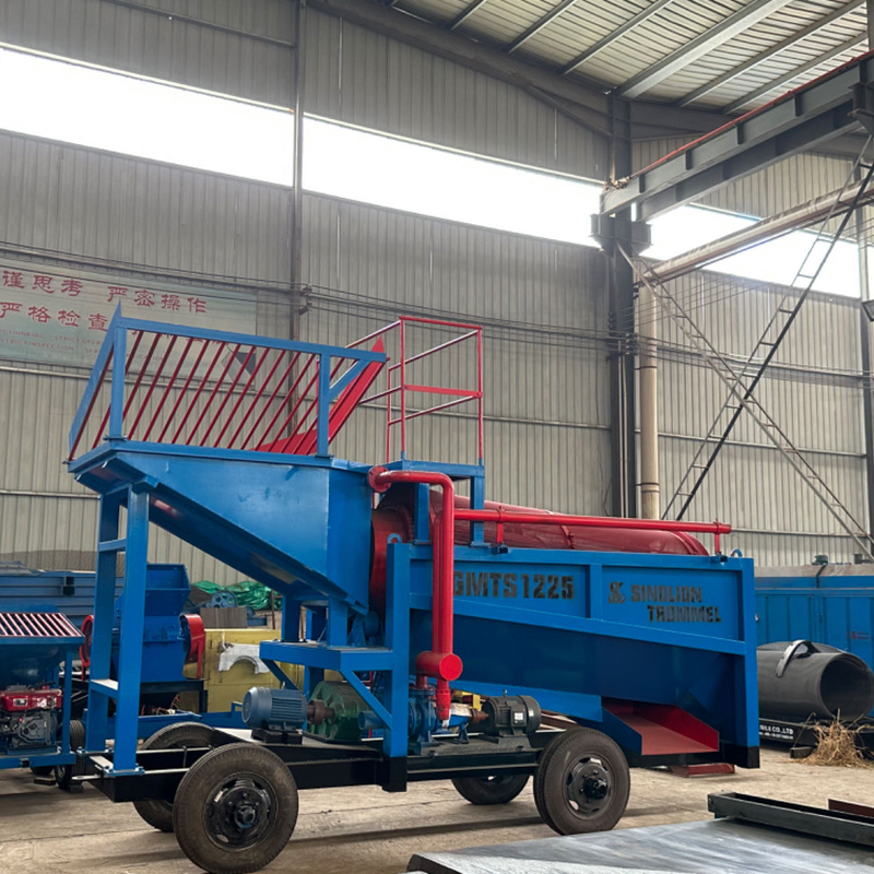 380v/415v/440v Alluvial Golderz Verarbeiter Gesteinsgold Trennung Waschen Trommel Bildschirm Anlage