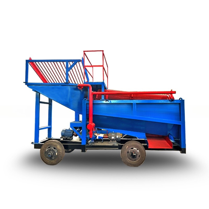 2000 KG Kapazität Portable Trommel Gold Waschmaschine Linie für kleine Goldverarbeitung
