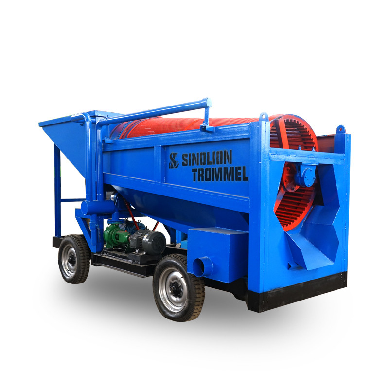 10-30 t/h Kapazität Gold Trommel Screen für Haus Sand Kies Gold Trennungsanlage